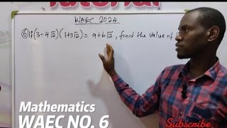 2024 Waec past mathematics question number 6 [upl. by Patti]