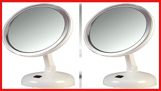 Great product  Floxite 10X Magnifying LED Lighted Vanity Mirror with 2 Light Settings [upl. by Ylahtan338]