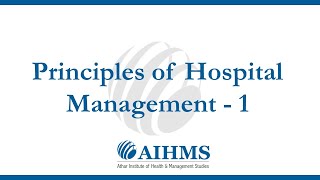 MHA Masters in Hospital Administration  3rd Semester Online Video Tutorial by AIHMS [upl. by Thgiled]