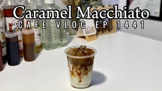 Cafe Vlog EP1441  Caramel Macchiato  Coffee drinks  Coffee recipe [upl. by Adnohsor]