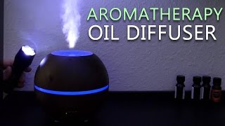 Aromatherapy Essential Oil Diffuser Ultrasonic Cool Mist Humidifier Review [upl. by Nyrok]