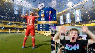 99 MESSI IN THE LUCKIEST TOTS PACK OPENING IN HISTORY  FIFA 17 [upl. by Enida]