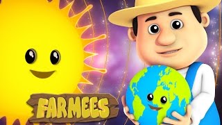 The Planets Song  Nursery Rhyme  Kids Songs  Baby Rhymes by Farmees [upl. by Deaner]