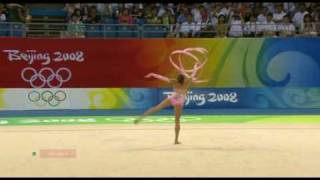 Evgenia Kanaeva ribbon 2008 olympic games Beijing Q [upl. by Aserehs119]