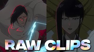 Uryu vs Senjumaru Bleach TYBW Part 3 Episode 1 Raw Clips 4K [upl. by Nyrraf]