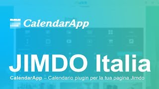 CalendarApp – Calendario plugin per la tua pagina Jimdo [upl. by Nelan]