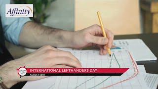 NATIONAL DAY CALENDAR International Left Handers Day [upl. by Erodeht370]