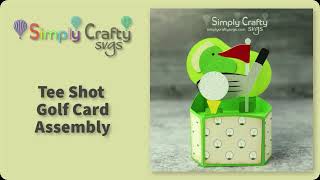 Tee Shot Golf Card Assembly  3D Golf Box Card SVG File [upl. by Edwards]