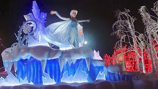 FULL Disneyland Christmas Fantasy Parade 2014 with Frozen Anna Elsa and Olaf [upl. by Levy265]