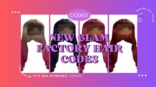 Roblox hair codes  bloxburg berry avenue brookhaven and more  All skin tones  Glam Factory [upl. by Sello524]