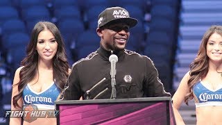 FLOYD MAYWEATHERS COMPLETE POST FIGHT PRESS CONFERENCE VIDEO  MAYWEATHER VS MCGREGOR [upl. by Edialeda691]