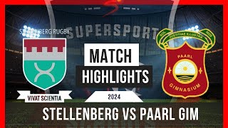 2024 HIGHLIGHTS Paarl Gim vs Stellenberg [upl. by Amitaf257]