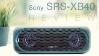 SONY SRSXB40 Extra Bass Review The Best Bluetooth Speaker [upl. by Etnoid235]