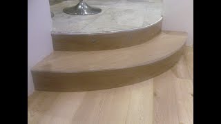 QuickStep Stair Renovation With BuiltIn LED LightsQuickStep SelfAdhesive Laminate Tape [upl. by Shirlene]