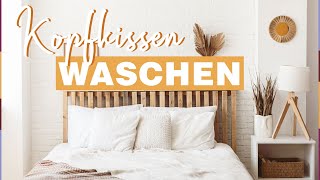 Kopfkissen waschen So macht ihr es richtig [upl. by Lanford]