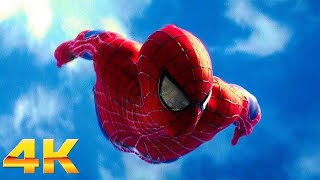 Peter Swinging Scene  The Amazing SpiderMan 2  4K 60fps [upl. by Haidadej]