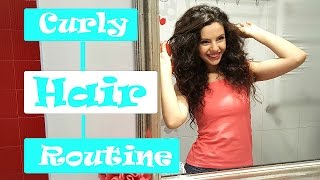 Простая укладка для кудрявыхволнистых волос  Curly Hair Routine [upl. by Kalle801]