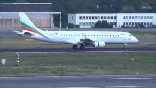 Bulgaria Air  ERJ190STD LZ PLO  landing  Berlin Tegel Airport [upl. by Royo]