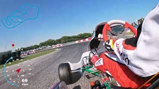 Pista Azzurra Jesolo Kart  Iame X30 Senior  Tony Kart [upl. by Colver]