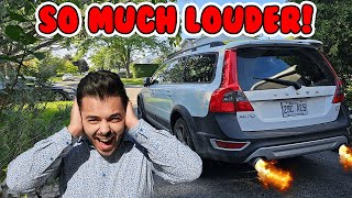 MAKING MY VOLVO XC70 T6 LOUDER 2010 XC70 T6 Custom exhaust [upl. by Tabbitha]