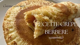 Recette crêpes Berbère  Idée goûter  Idée petit déjeuner brunch [upl. by Hans590]