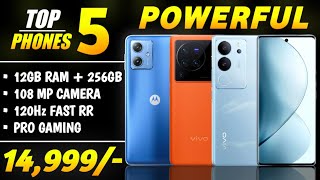 12GB  256GB  Top 5 Best amp Allrounder 5G Phones Under 15000 in 2024  108MP OIS Phones Under 15k [upl. by Ecyar]