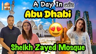 DUBAI To ABU DHABI 😍 A Visit To Sheikh Zayed Mosque 🕌 In Abu Dhabi  Alyna Vlogs [upl. by Kurland]