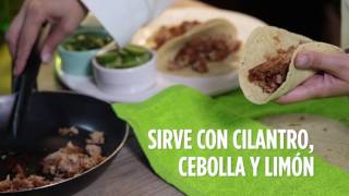 Cómo preparar Tacos de Carnitas de Atún  Nutrioli [upl. by Shermy]