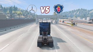 Mercedes Actros VS Scania R620 [upl. by Penhall]