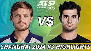 David Goffin vs Marcos Giron  Highlights  Shanghai 2024 [upl. by Ollie]