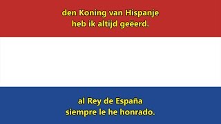 Himno nacional Países Bajos  National anthem of Netherlands NLES Letra [upl. by Dorrahs4]