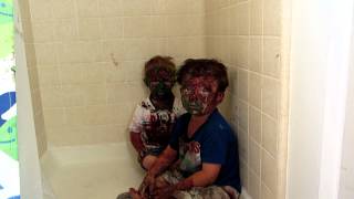 Adorable Kids Caught by Dad after painting themselves [upl. by Enoid]