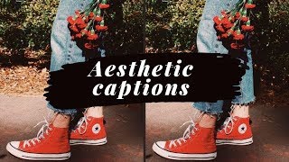 30 AESTHETIC INSTAGRAM CAPTION IDEAS [upl. by Tsenre963]