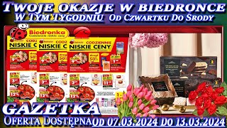 Biedronka Nowa Gazetka Promocyjna Od Czwartku 07032024 W Tym Tygodniu Twoje Okazje w Biedronce [upl. by Mogerly]