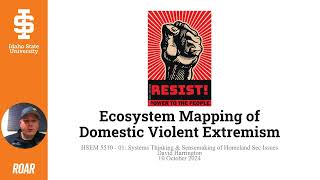 Ecosystem Mapping of domestic terrorism [upl. by Rocker]