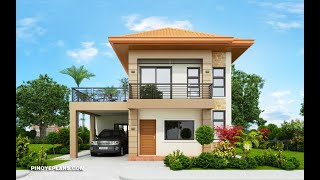 10 Beautiful Two Story House Plan from Pnoy E Plans [upl. by Hgielyak]