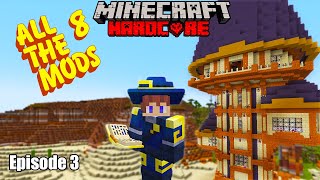 Becoming A WIZARD  Minecraft All The Mods 8 Ep 3 ATM8 [upl. by Urissa]