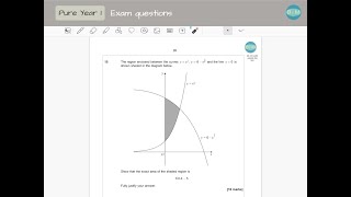 A Level maths November 2020 Paper 1 Question 15 AQA [upl. by Tammara520]