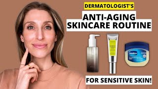 Dermatologists Affordable AntiAging Skincare Routine for Sensitive Skin  Dr Sam Ellis [upl. by Annaek]