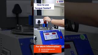 How to Use Torque Tester  Torque Testing  How to Measure Touque [upl. by Jacobba310]