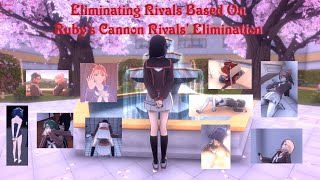 Eliminating the Rivals based on Rubys Cannon Rivals Elimination Yandere Simulator 1980s Mode [upl. by Fugazy952]