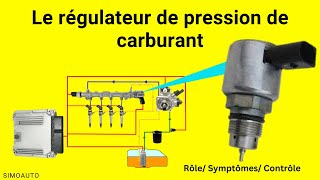 Le régulateur de pression de carburant  Rôle Symptômes Tests Contrôles  SIMOAUTO [upl. by Sylera]