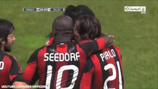 Parma VS Milan 01  great Goal Andrea Pirlo  Serie A 20102011 [upl. by Hootman]