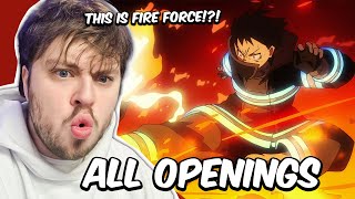 First Time Reaction To Fire Force Openings 14 [upl. by Etak]