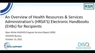 Overview of HRSAs EHBs for Grant Recipients [upl. by Marl]