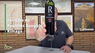 Wine Review Les Clos de Paulilles Banyuls Rimage 2013 [upl. by Pickens617]