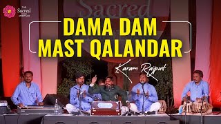 Dama Dam Mast Qalandar  Karam Rajput at The Sacred Amritsar 2024 [upl. by Lakin]