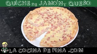 QUICHE DE BEICON JAMÓN Y QUESO  LA COCINA DE FINA COM  PLATO 55 [upl. by Nautna709]