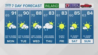 NEWS CENTER Maine Weather Video Forecast [upl. by Delbert257]