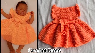 Crochet Baby Dress  0 to 12 years [upl. by Holmann]